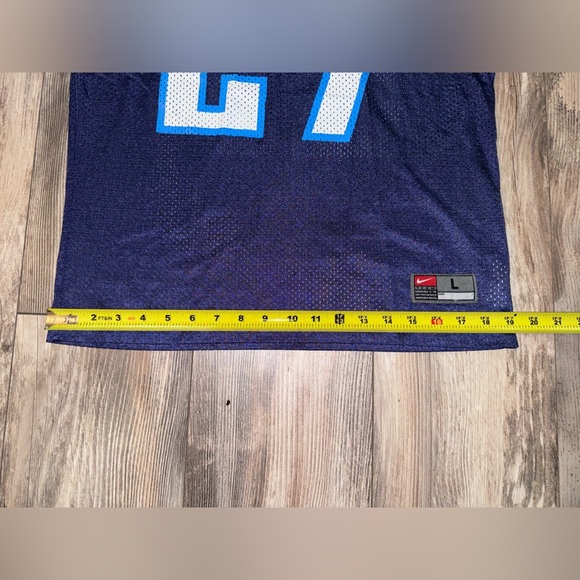 Eddie George Jersey Youth L Tennessee Titans Nike Blue Number 27 NFL Football - Picture 3 of 7